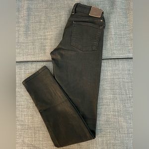 Lucky brand skinny black low rise jeans